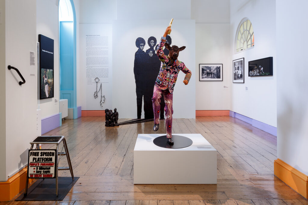 Installation views of Get Up, Stand Up Now at Somerset House